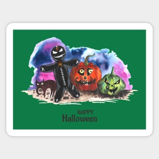 Happy Halloween Night Scary Sticker